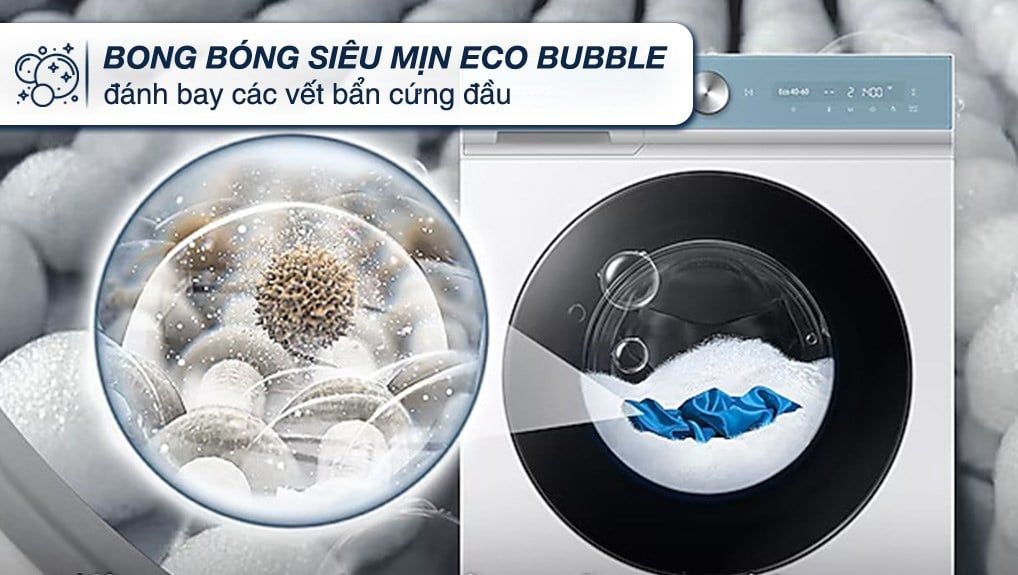 Máy giặt sấy Samsung WD14BB944DGMSV 14 kg Bespoke AI™ với Ngăn giặt xả tự động