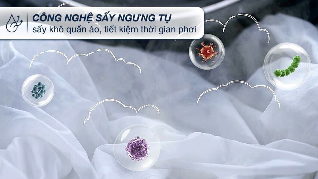 Máy giặt sấy Samsung WD14BB944DGMSV 14 kg Bespoke AI™ với Ngăn giặt xả tự động
