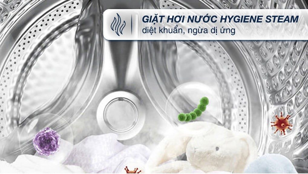 Máy giặt sấy Samsung WD14BB944DGMSV 14 kg Bespoke AI™ với Ngăn giặt xả tự động