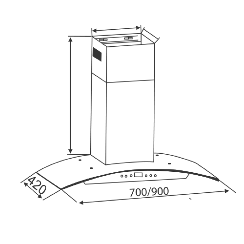 Máy hút khử mùi Canzy CZ-0490