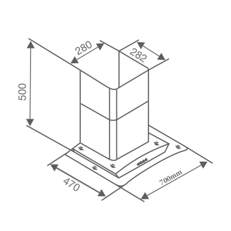 Máy hút khử mùi Canzy CZ 3870Q