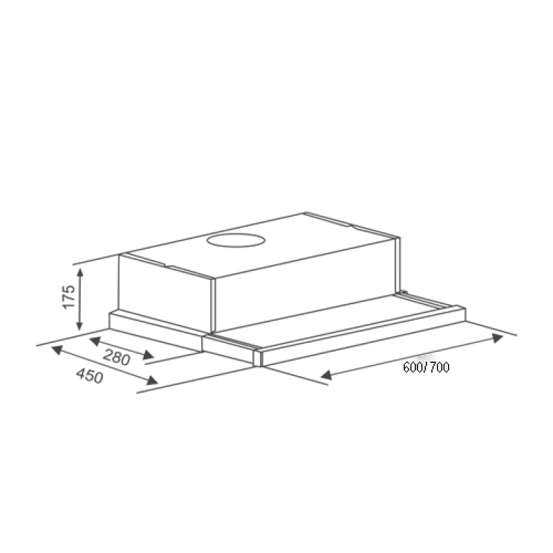 Máy hút khử mùi Canzy CZ 600GH