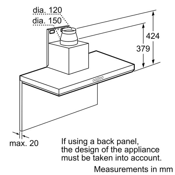 Máy hút khử mùi treo Bosch DWB098E51