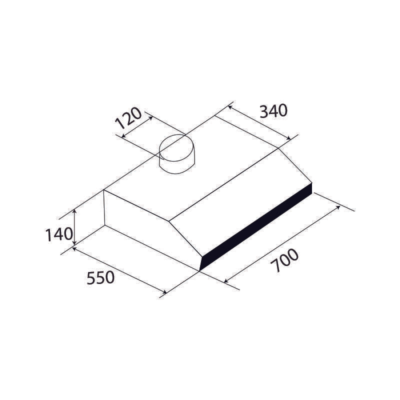 Máy hút mùi cổ điển Kaff KF-701I