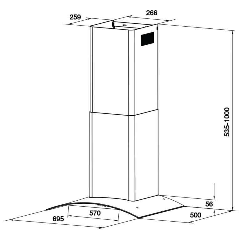 Máy hút mùi âm tủ Hafele HH-WT70A 533.86.807