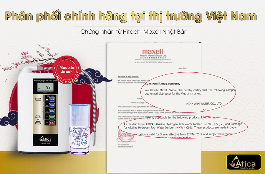 Phân phối chính hãng tại Việt Nam từ Hitachi Maxell Nhật Bản