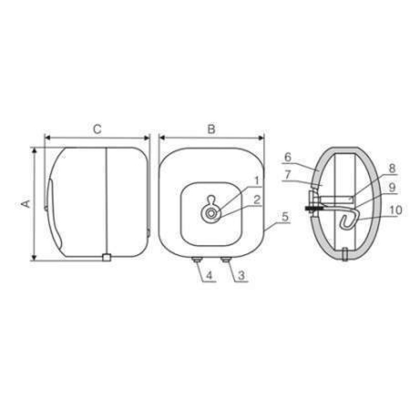 Máy nước nóng Ferroli CUBO 30L