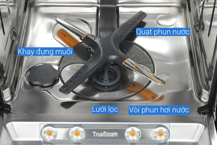 Máy rửa chén LG LDT14BLA4 TrueSteam màu đen