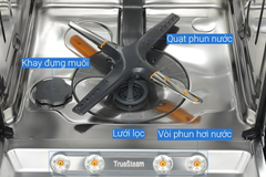 Máy rửa chén LG LDT14BLA4 TrueSteam màu đen