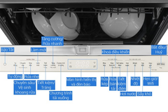 Máy rửa chén LG LDT14BGA3 TrueSteam màu Be