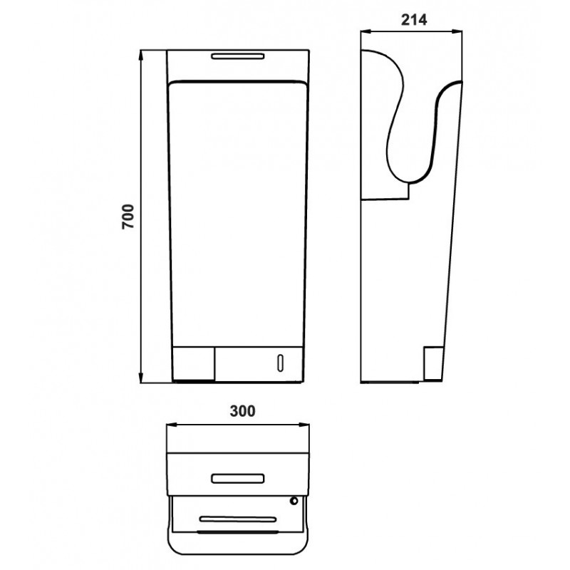 Máy Sấy Tay H700 Hafele 983.64.004