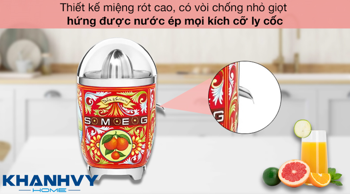 Máy còn được trang bị vòi chống nhỏ giọt với thiết kế miệng rót cao