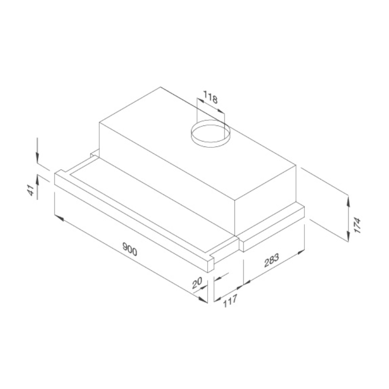 Máy hút mùi Malloca K1509 âm tủ