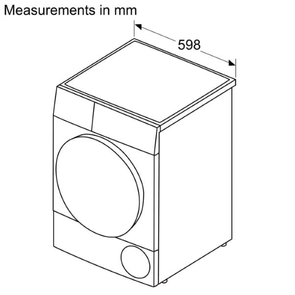 Máy sấy bơm nhiệt Bosch WTX87MH0SG 9kg Series 8