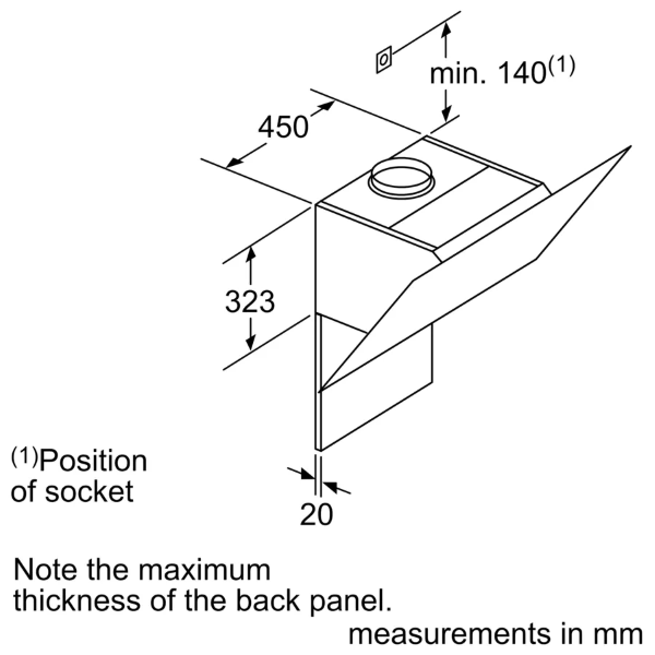 Máy hút mùi Bosch DWK67HM60B