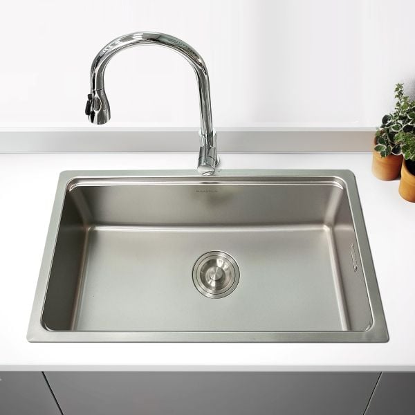 Chậu rửa chén chống xước Luxusspüle Maadela MDS-6844FSU Edersee