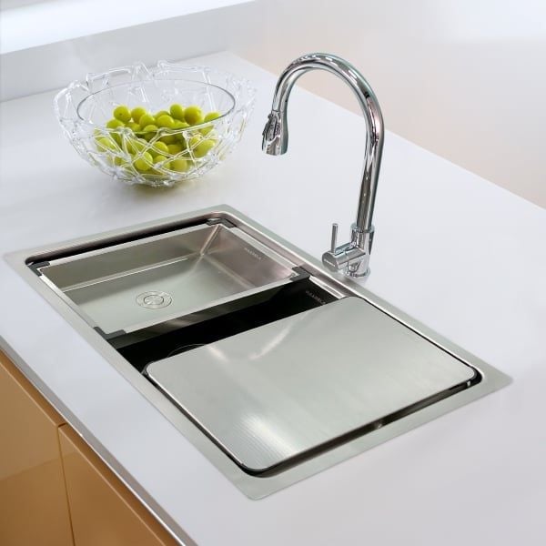 Chậu rửa chén chống xước Luxusspüle Maadela MDS-6844FSU Edersee