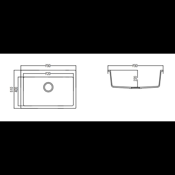 Chậu đá Maadela MDS-A7951W