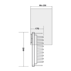 Móc treo dây nịt và cà vạt Hafele màu trắng 807.96.810