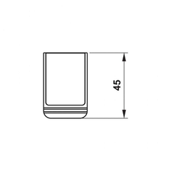 Móc treo khăn mặt kiếng trắng Hafele 495.80.232