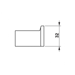Móc treo khăn mặt kiếng trắng Hafele 495.80.232
