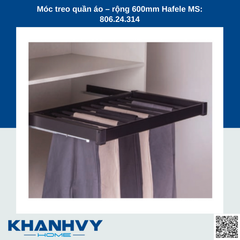 Móc treo quần áo – rộng 600mm Hafele MS: 806.24.314