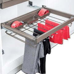 Móc treo quần với hộp nhựa Hafele 800mm màu nâu 807.95.113