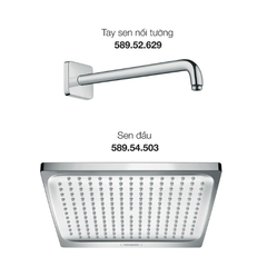 Trọn bộ sen đầu gắn tường Raindance Crometta E Hansgrohe 589.52.675