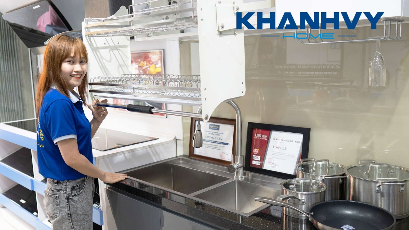Khánh Vy Home cung cấp nhiều mẫu giá bát inox 2 tầng, 3 tầng chất lượng cao