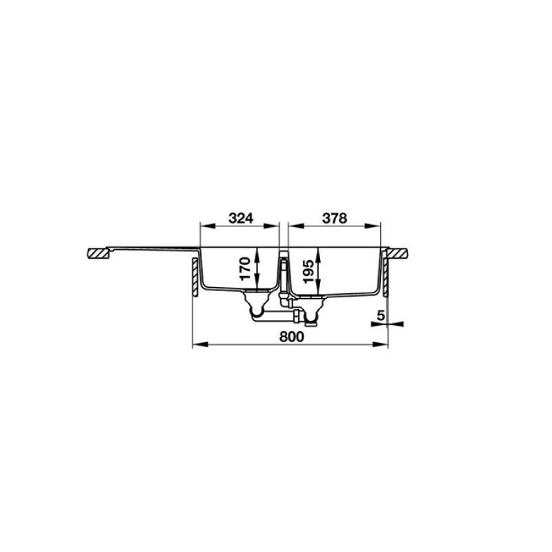 Chậu rửa chén Hafele HS-GDD11650 570.35.570