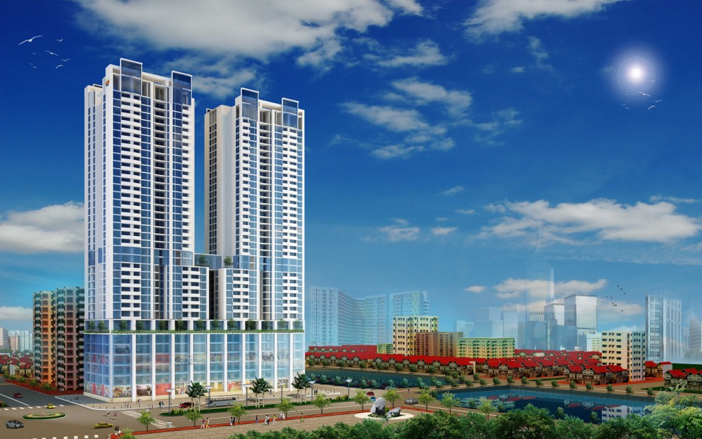 Toàn cảnh chung cư New Skyline Văn Quán