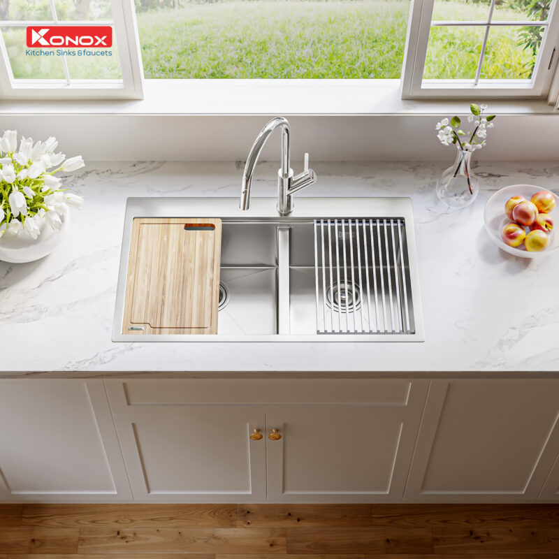 Chậu rửa bát Konox Workstation Sink – Topmount Sink KN8250TD