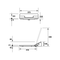 Nắp bồn cầu SensoWash Slim Starck Duravit 588.45.519