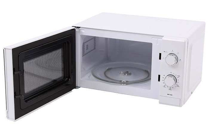 Lò vi sóng độc lập MW 225 BLANCO 40590485 có khoang lò bằng thép không gỉ được tráng men Ceramic