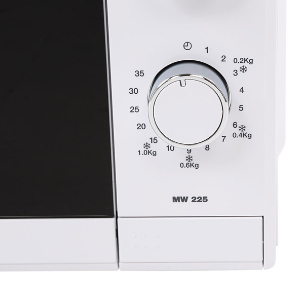 Lò vi sóng độc lập MW 225 BLANCO 40590485 với nút xoay và nút cơ dễ sử dụng