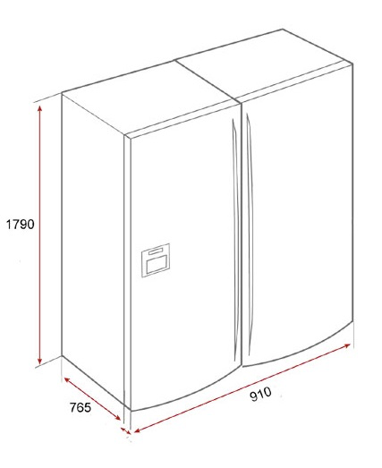Thông số kỹ thuật của tủ lạnh side by side Teka NFE3 620X 40659530