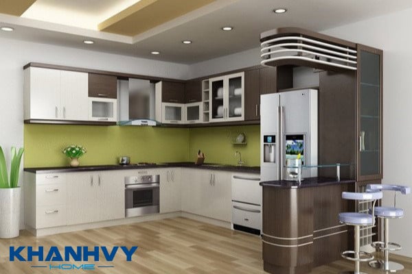 Nên thiết kế phòng bếp rộng bao nhiêu m2