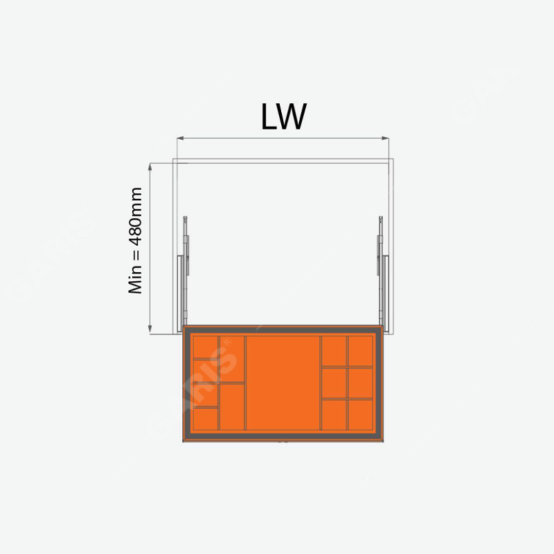 Ngăn kéo chia ô để đồ lót Garis GW08.7R