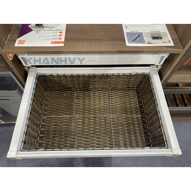 Ngăn kéo giỏ mây để đồ gập Garis GW06.80