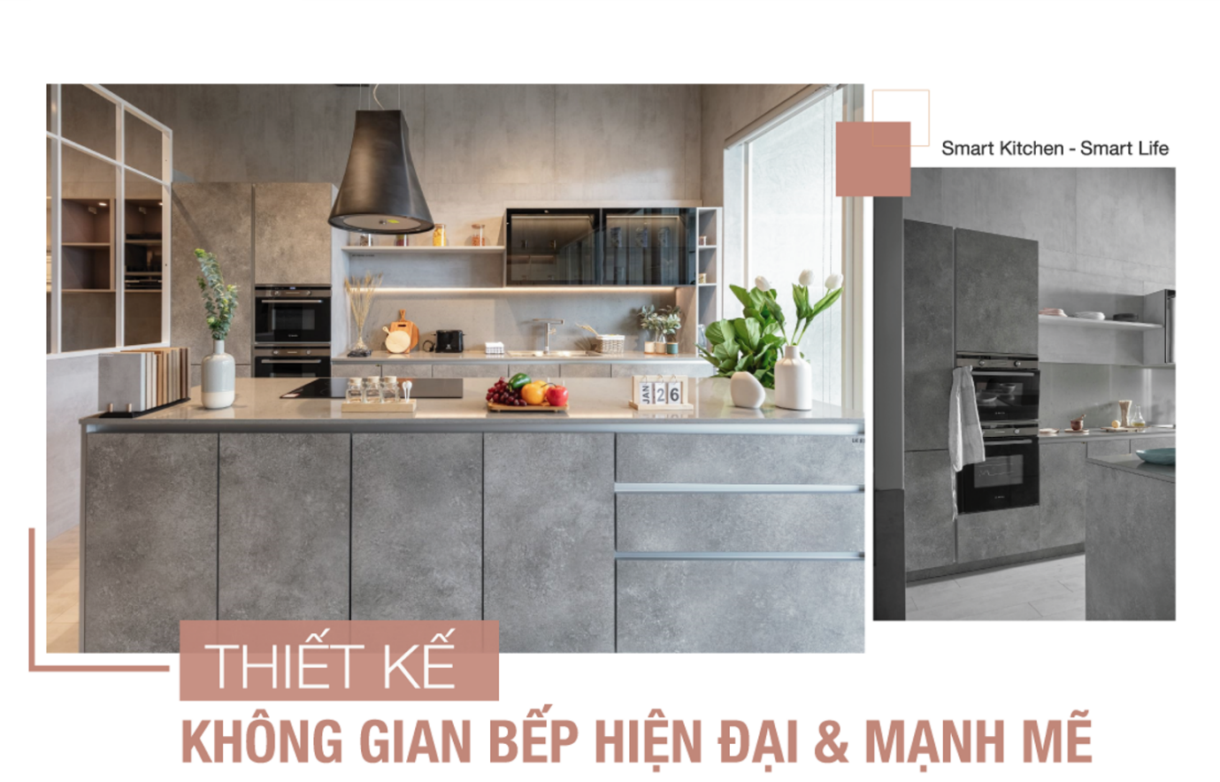 Thiết kế nhà bếp hiện đại với Nội thất Khánh Vy Home