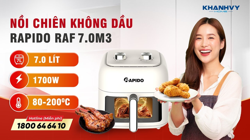 Nồi chiên không dầu Rapido RAF-7.0M3