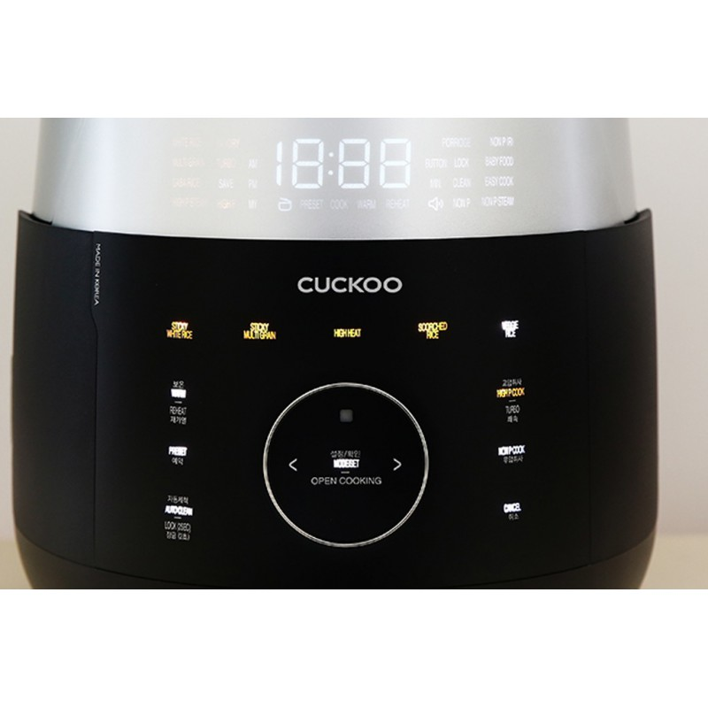 Nồi cơm điện tử áp suất Cuckoo CRP-LHTR1009F/BKSIVNCV