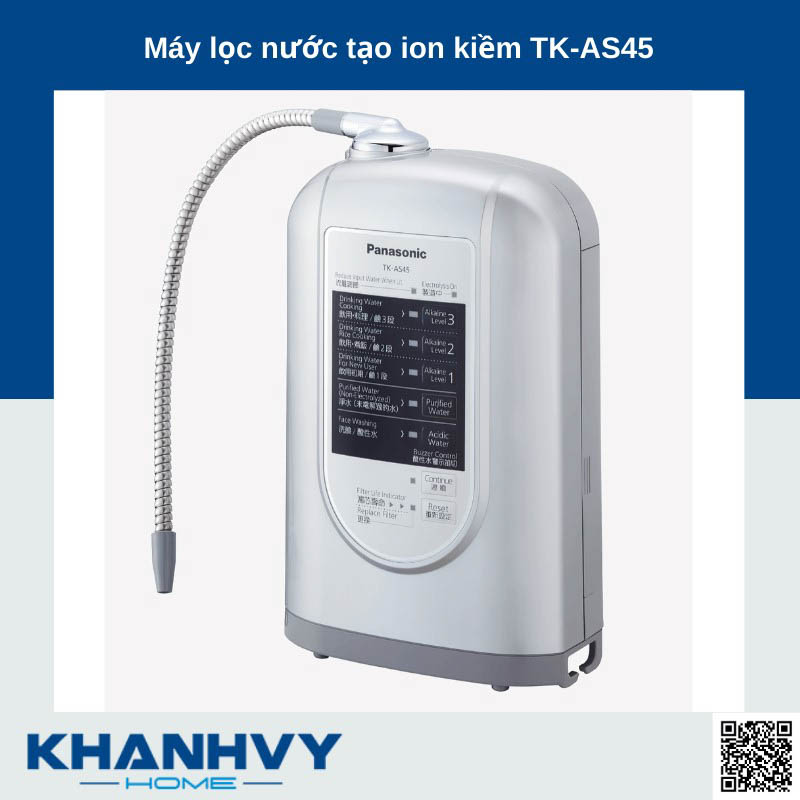 Máy lọc nước tạo ion kiềm Panasonic TK-AS45