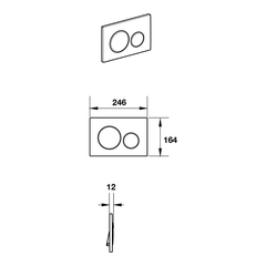 Nút nhấn xả bồn cầu Sigma20 Geberit 588.53.535