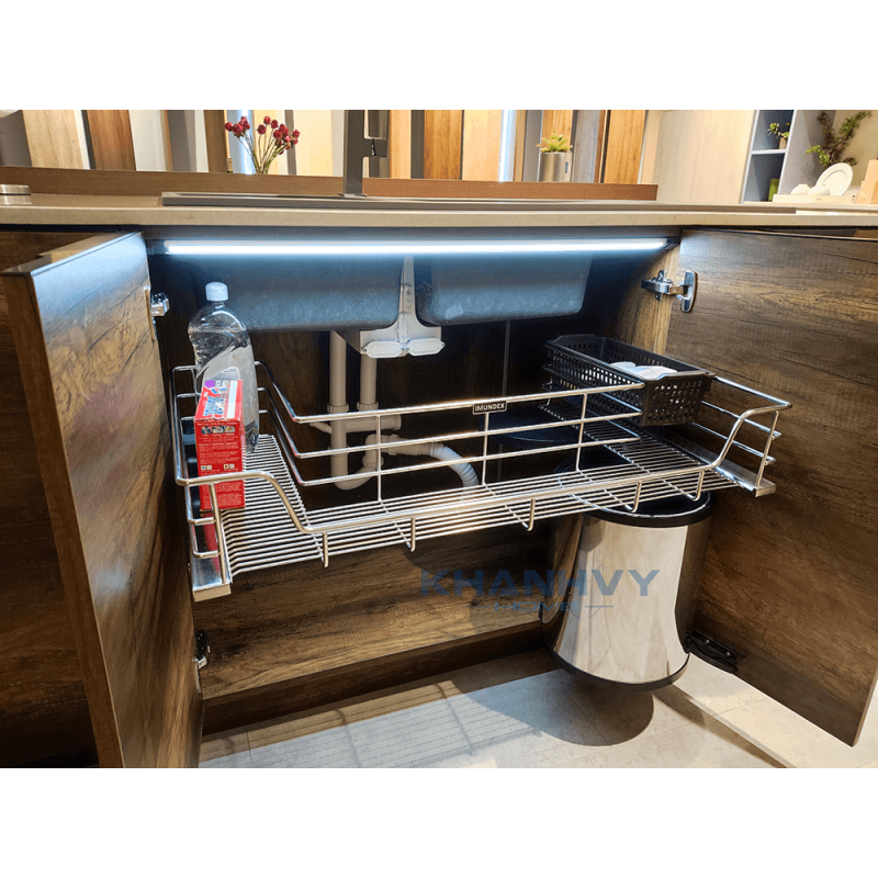 Rổ đựng dung dịch dưới bồn rửa Imundex, cửa bản lề 900mm 7 809 133