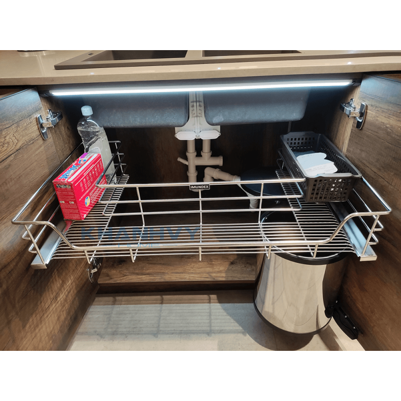 Rổ đựng dung dịch dưới bồn rửa Imundex, cửa bản lề 900mm 7 809 133