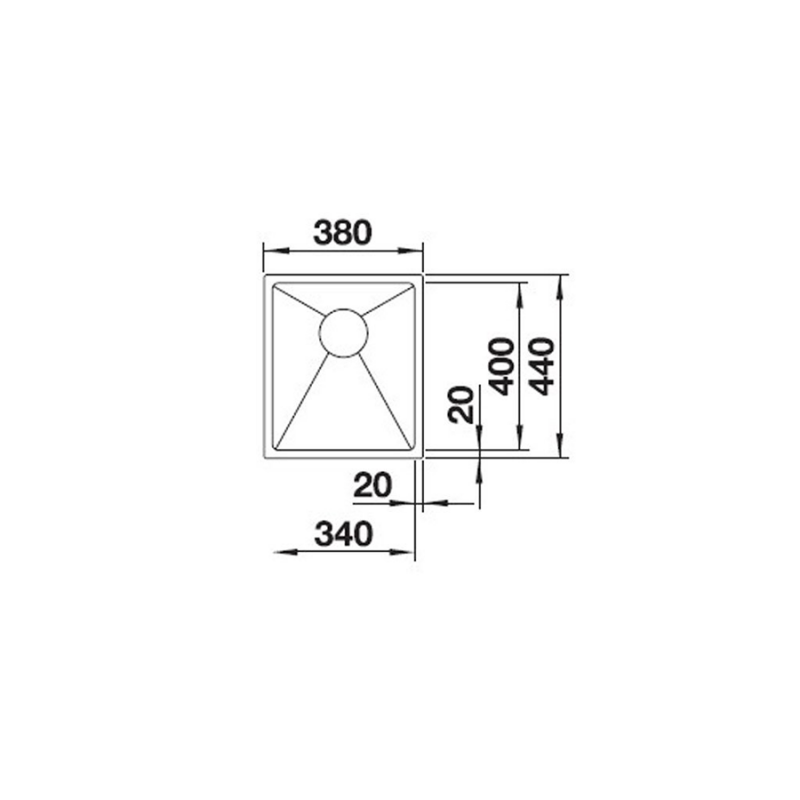 Chậu rửa chén Blanco - QUATRUS R15 340-IU 570.27.149