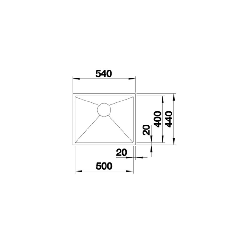 Chậu rửa chén Blanco - QUATRUS R15 500-IU 570.27.159