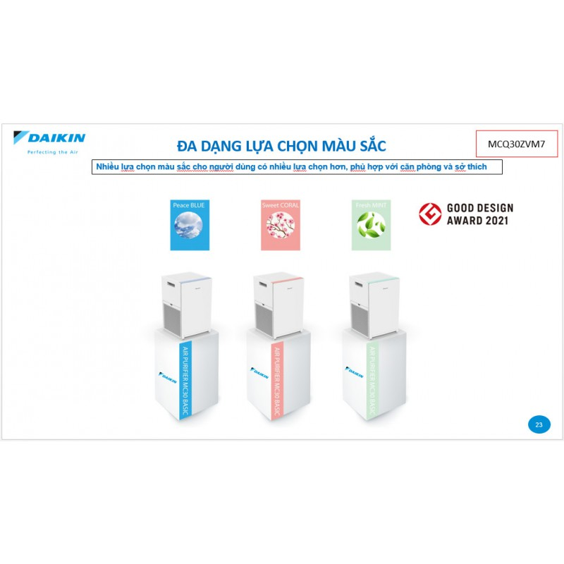 Máy lọc không khí Daikin MCQ30ZVM7-G