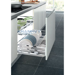 Rổ xoong nồi diamond ray giảm chấn bắt mặt hộc inox 304 Higold 303514
